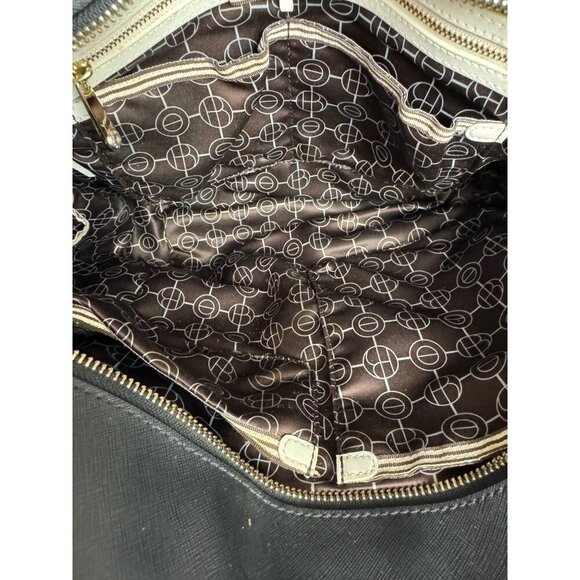 Henri Bendel West 57th Baby Diaper Bag Black Tote Purse Classic Designer READ - Picture 7 of 15